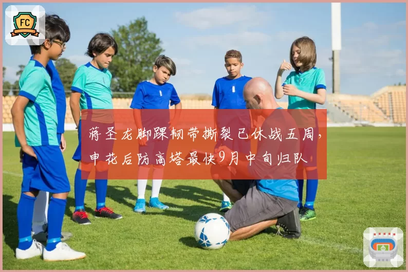 蒋圣龙脚踝韧带撕裂已休战五周，申花后防高塔最快9月中旬归队